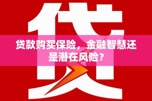大里贷款购买保险，金融智慧还是潜在风险？