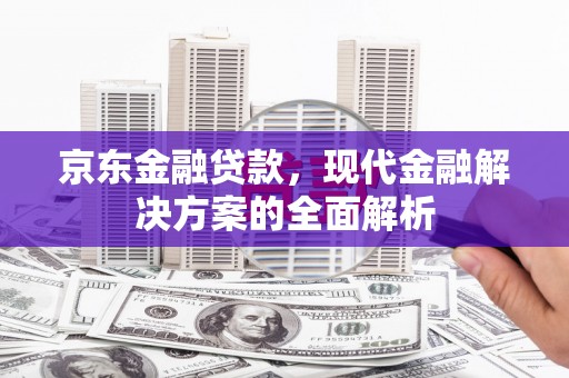 大里京东金融贷款，现代金融解决方案的全面解析