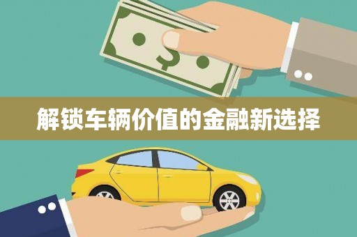大里解锁车辆价值的金融新选择