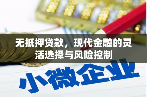 大里无抵押贷款，现代金融的灵活选择与风险控制
