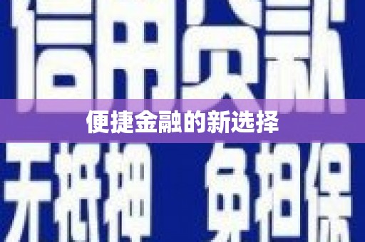 大里便捷金融的新选择