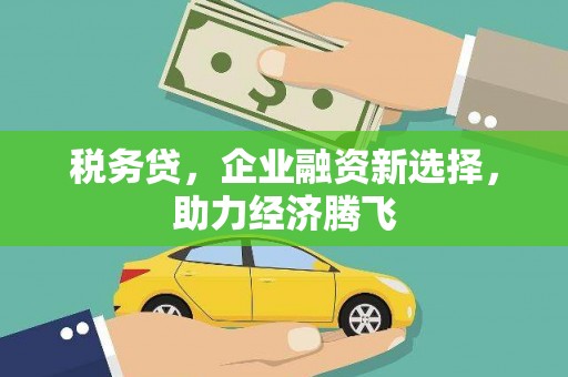 大里税务贷，企业融资新选择，助力经济腾飞
