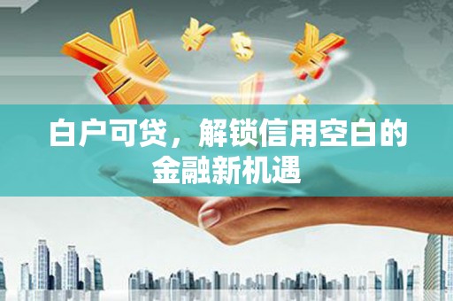 大里白户可贷，解锁信用空白的金融新机遇