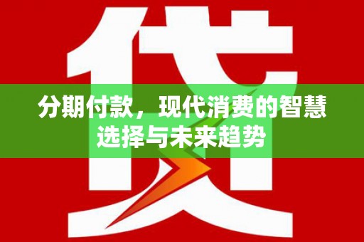 大里分期付款，现代消费的智慧选择与未来趋势