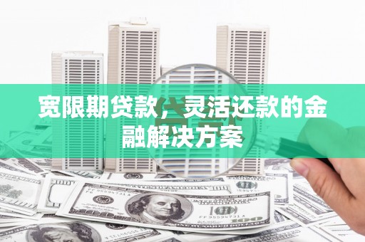 大里宽限期贷款，灵活还款的金融解决方案