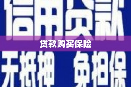大里贷款购买保险