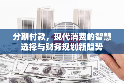 大里分期付款，现代消费的智慧选择与财务规划新趋势