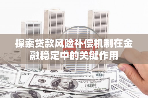 大里探索贷款风险补偿机制在金融稳定中的关键作用