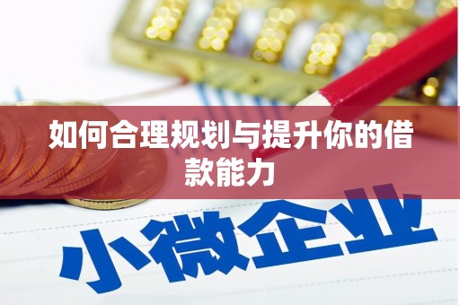 大里如何合理规划与提升你的借款能力