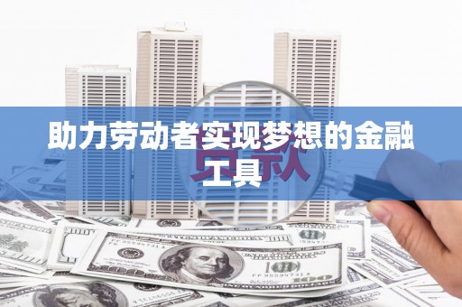 大里助力劳动者实现梦想的金融工具