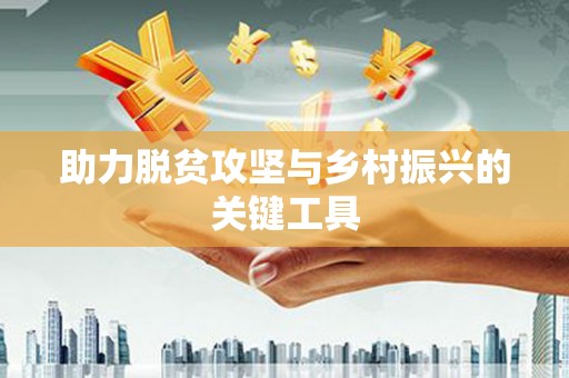 大里助力脱贫攻坚与乡村振兴的关键工具